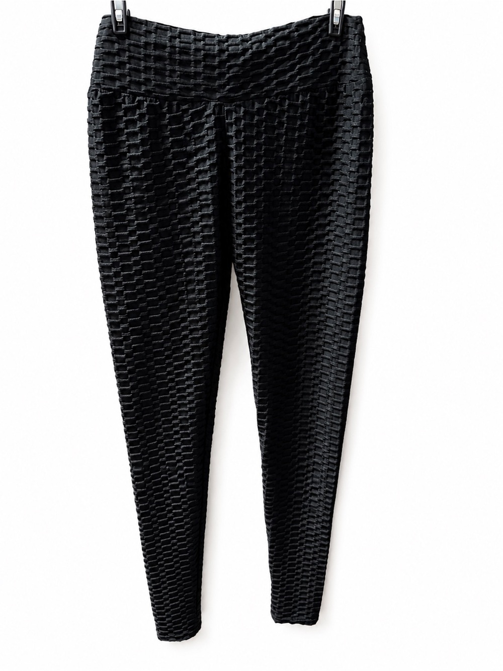 Women’s New Mix Textured Scrunch Butt High Waist Honeycomb Leggings- Size S/M